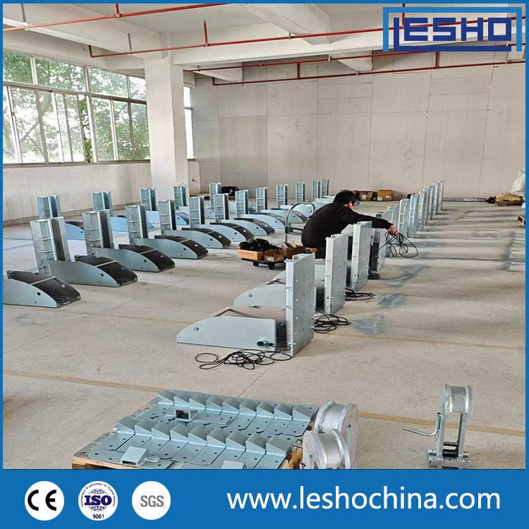 Sistema de retención de vehículos hidráulico automático con luces de seguridad LED