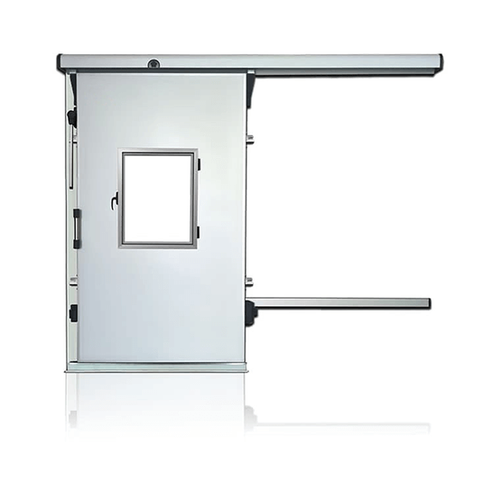 Puerta de almacenamiento en frío de traducción eléctrica (manual)