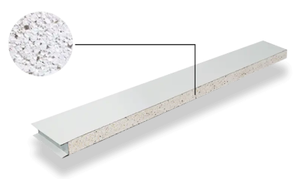 Panel sándwich modular de alta resistencia para salas blancas