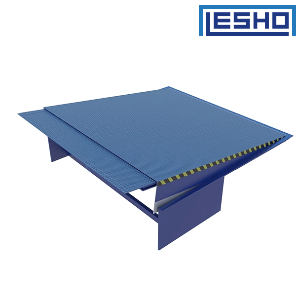 Nivelador de muelle con labio telescópico hidráulico de alta resistencia con labio extensible de 800 mm para logística de cadena de frío