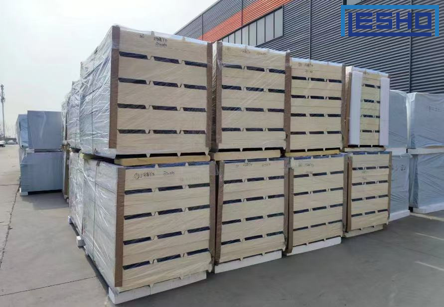 Panel sándwich Cam-lock PU/PIR para construcción de cámaras frigoríficas